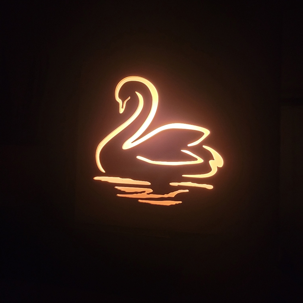 Swan Box Lamp | Nightlight - Picture 2 of 9